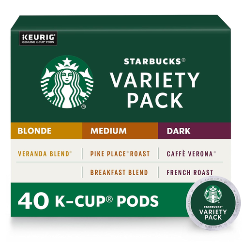 Cialde caffè Starbucks K-Cup—Caffè tostato Starbucks biondo, medio e scuro—Varietà - Foto 10 di 12