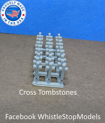 Z Scale 1/220 Cross Tombstone | Whistle Stop Models