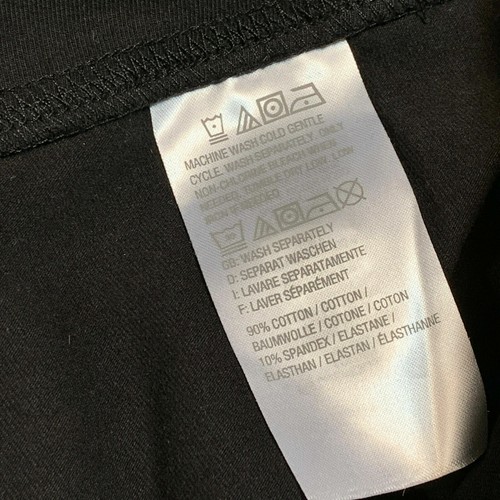 DENIM & CO Size XS Black Active Cropped Legging with Cuff Detail A292471 - Picture 4 of 4