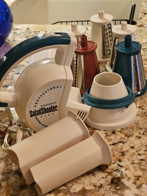 Vtg.PRESTO PROFESSIONAL SALAD SHOOTER ELECTRIC SLICER SHREDDER 0296001 - Work 