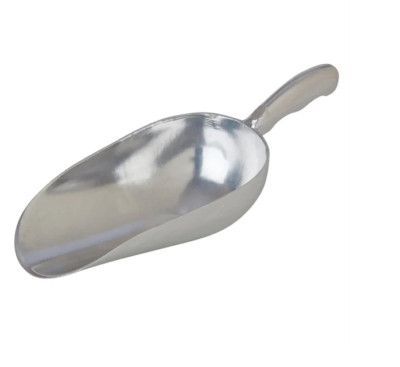 12oz Aluminium Flour Scoop, Ice cube, Sweet,Dry Food Portioner size: 226Hx83Wmm