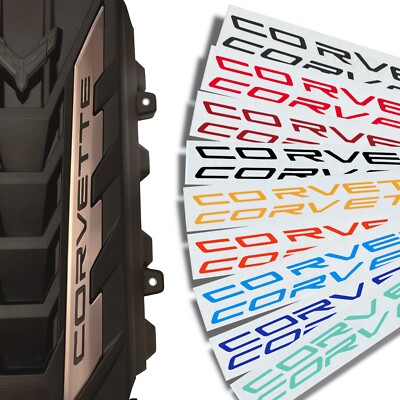 For Chevy Corvette C8 2020-2024 Engine Cover Vinyl Letter Decals