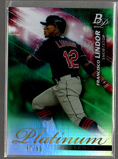 2018 Bowman Platinum Presence Green #PP18 Francisco Lindor /99