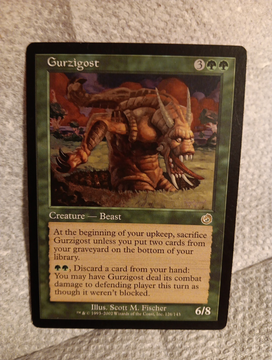 MTG Gurzigost Torment 126/143 Rare LP