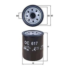 KNECHT OC 617 OIL FILTER FOR ,ACURA,HONDA