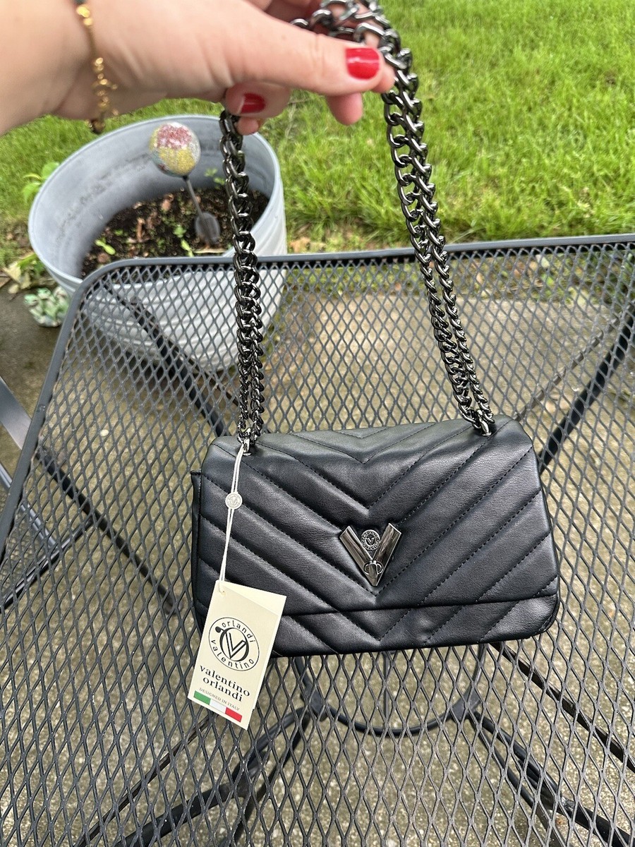 【良品】ヴァレンティノ valentino orlandi ショルダーバッグ 黒 Valentino Orlandi Black Quilted Shoulder Bag | eBay
