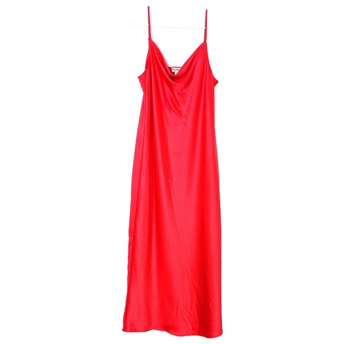 Miss Selfridge Women's Red Slinky Spaghetti Strap Dress Size 6