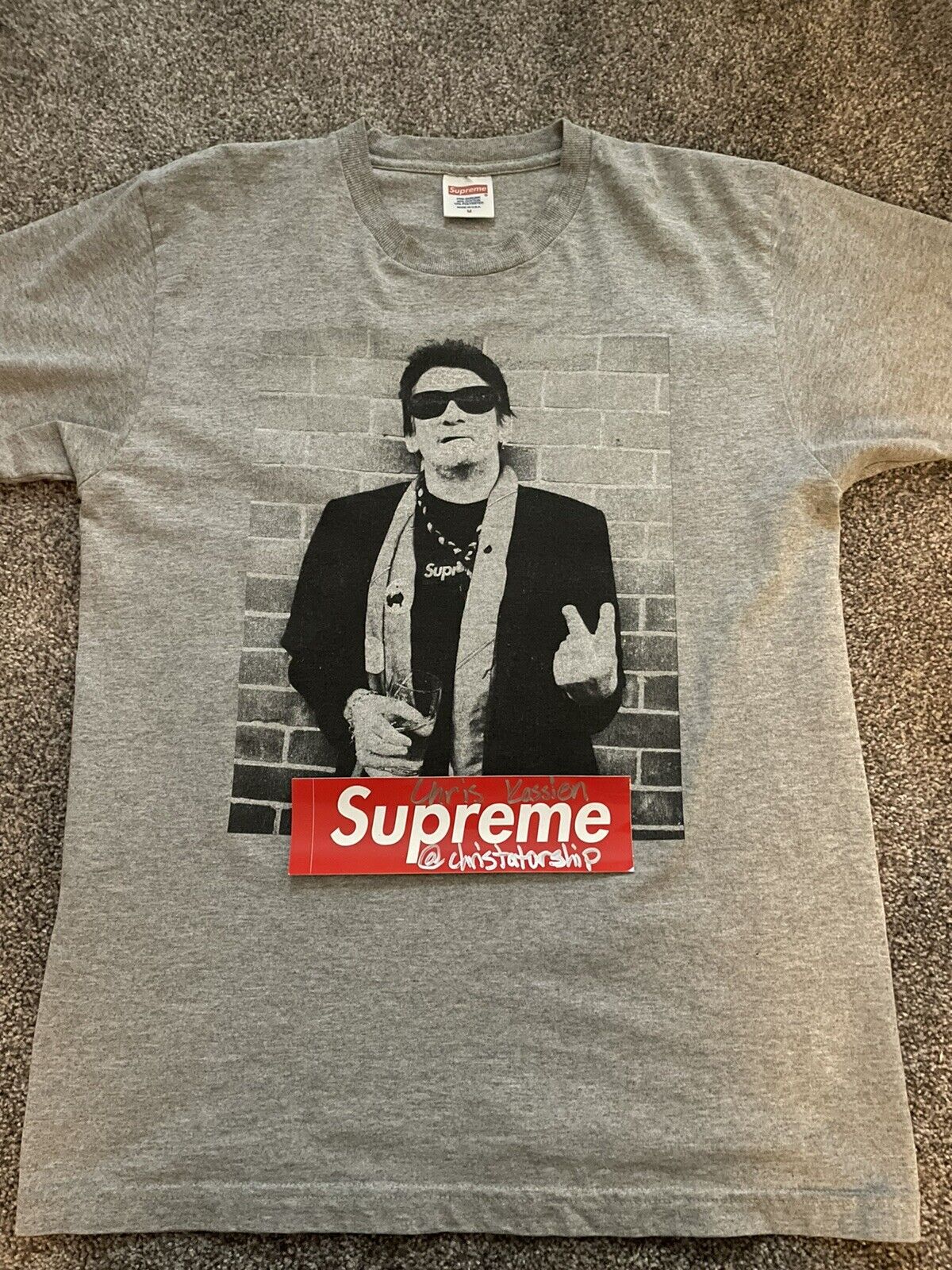 激レア 美品 Supreme 13AW Shane MacGowan Tee