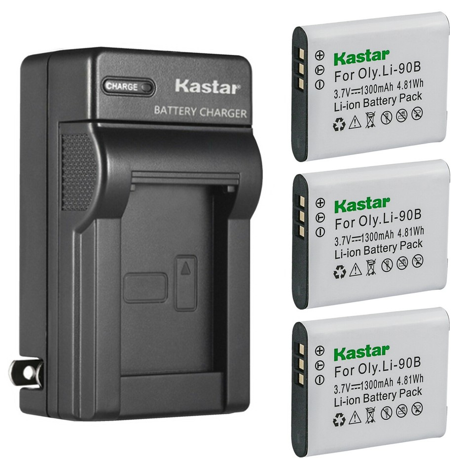 BM Premium 2 LI-90B, LI-92B Batteries and Dual Battery Charger for Olympus Tough TG-6, TG-5, TG-Tracker, Tough SH-1, SH-2, SP100 IHS, Tough TG-1 iHS, TG-2 iHS, TG-3, TG-4, SH-50, SH-60