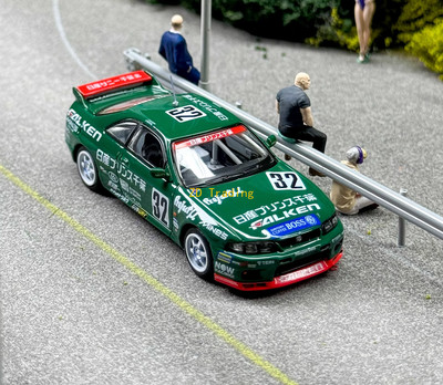 ZD Inno 1:64 JDM Green Skyline GTR R32 TOKACHI Sports Model Diecast Metal Car BN