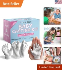 Easy DIY Baby Casting Kit - 4 Mold Hand and Foot Keepsakes for Every Parent