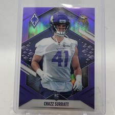 2021 Panini Phoenix Football Chazz Surratt Purple /125 RC