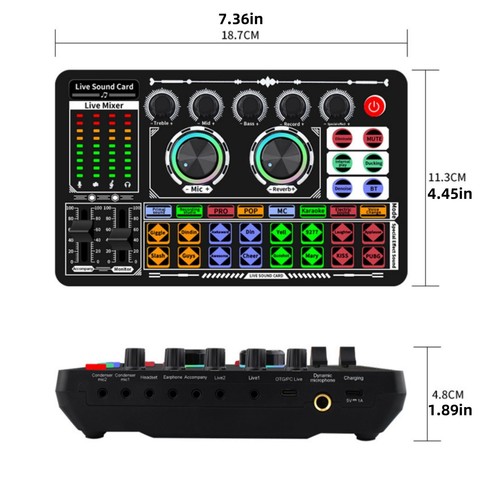 F999 Bluetooth Live Sound Card Multifunctional Voice Change For Live Steaming - Picture 13 of 14