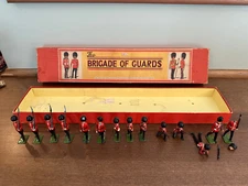 Vintage John Hill Company Brigade of Guards No. 191 w/ Box - Some Broken Figures