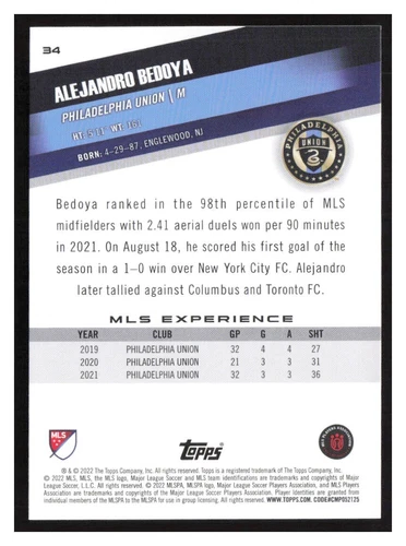 2022 Topps MLS #1-200 Base cards Pick Your Card(s) Complete Your Set - Picture 63 of 347