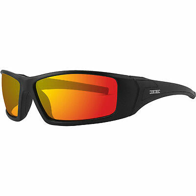 Epoch 3 Motorcycle Glasses Shatterproof Red Mirror Lens - Picture 2 of 3