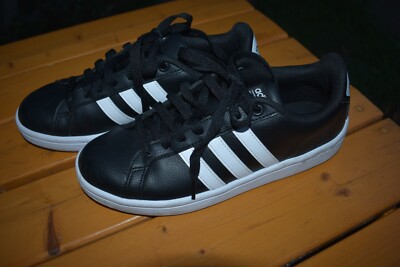 Adidas Men CF Advantage Cloudfoam Ortholite Float Sneakers Black 5 1/2 Women 6.5