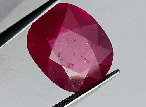 ES 22.26 ct. NATURAL RUBÌS /RUBY OVAL CUT Certified AGL Heated - Imagen 13 de 14