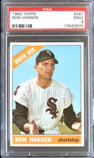 1966 TOPPS #261 RON HANSEN PSA 9 MINT WHITE SOX