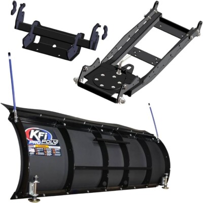 POLARIS GENERAL KFI 66'' PRO POLY SNOW PLOW BLADE, PUSH TUBE, MOUNT 2016-2022