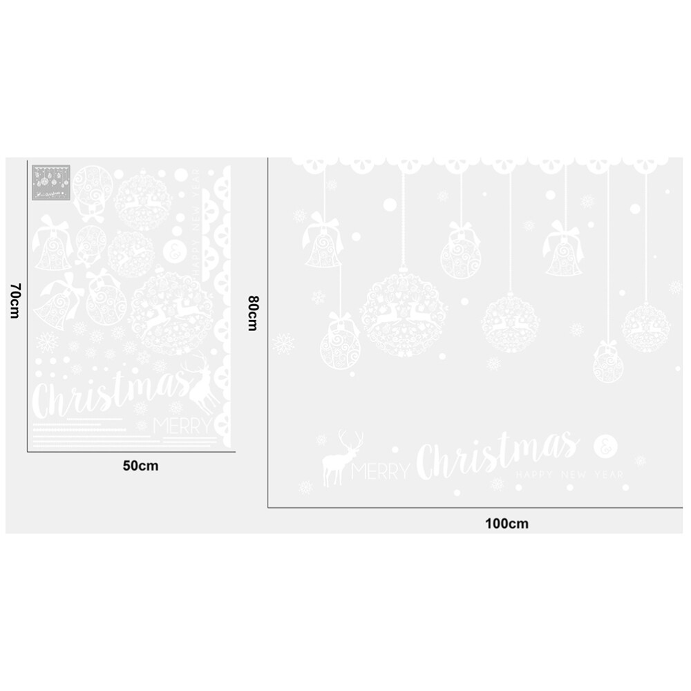 Christmas Window Clings Snowflake Window Decal Christmas Window