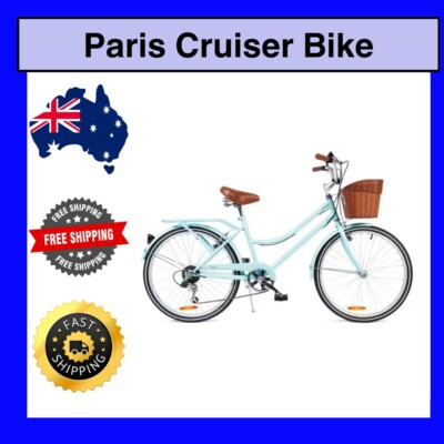 60cm Paris Cruiser Bike Basket Speeds with Shimano Derailleur