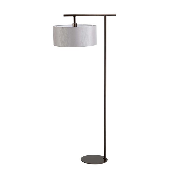 Stehlampe Stehleuchte Wohnzimmerlampe Dunkelbraun Stahl H 161,6 Cm 1 Flammig-image