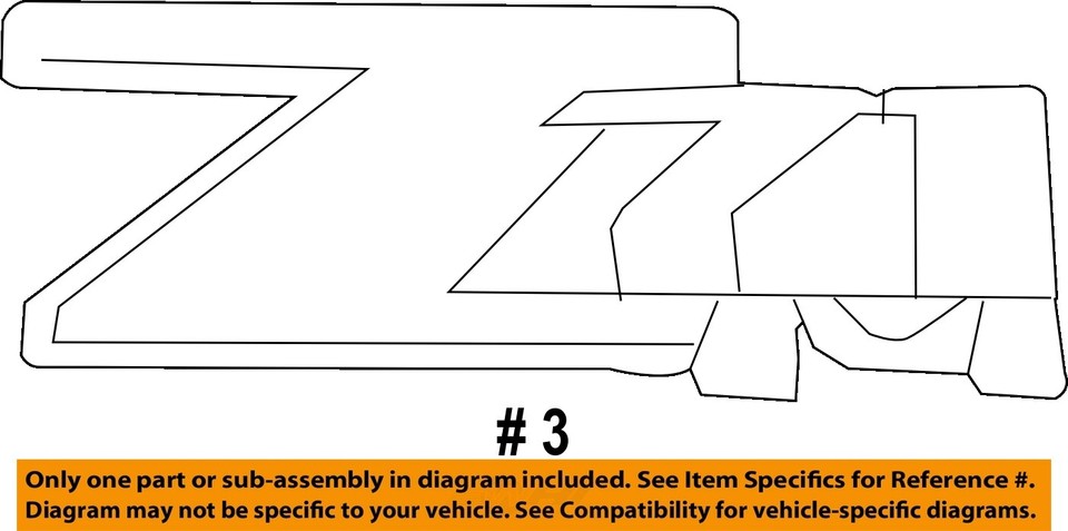GM OEM 07-14 Sierra 1500 Pick Up Box Exterior Trim-Decal 25798300 | eBay