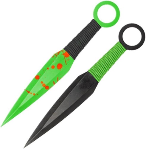 Martial Arts 12-Piece Kunai Throwing Knife Set - Stainless-Steel Knives w/ Case - Picture 3 of 3