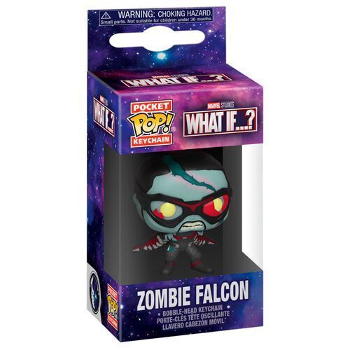 Funko Pocket Pop! Llavero: Marvel What If...? - Figura Halcón Zombie - Imagen 3 de 4