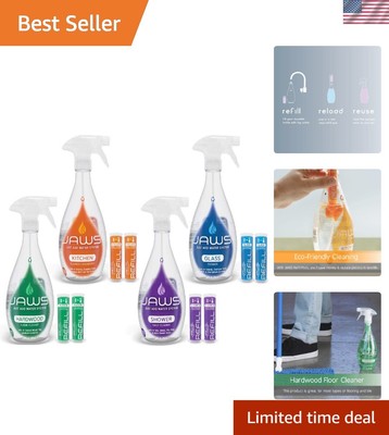 Complete Eco-Friendly Cleaning System: Refillable Multi-Surface Solutions