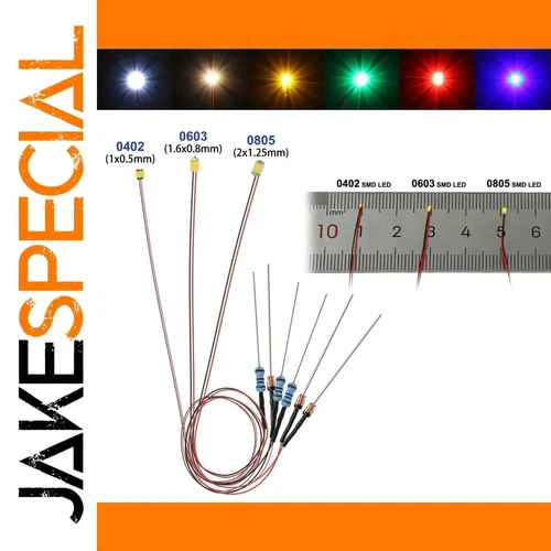 JakeSpecial – 10pcs Pre-wired SMD LEDs with Resistors