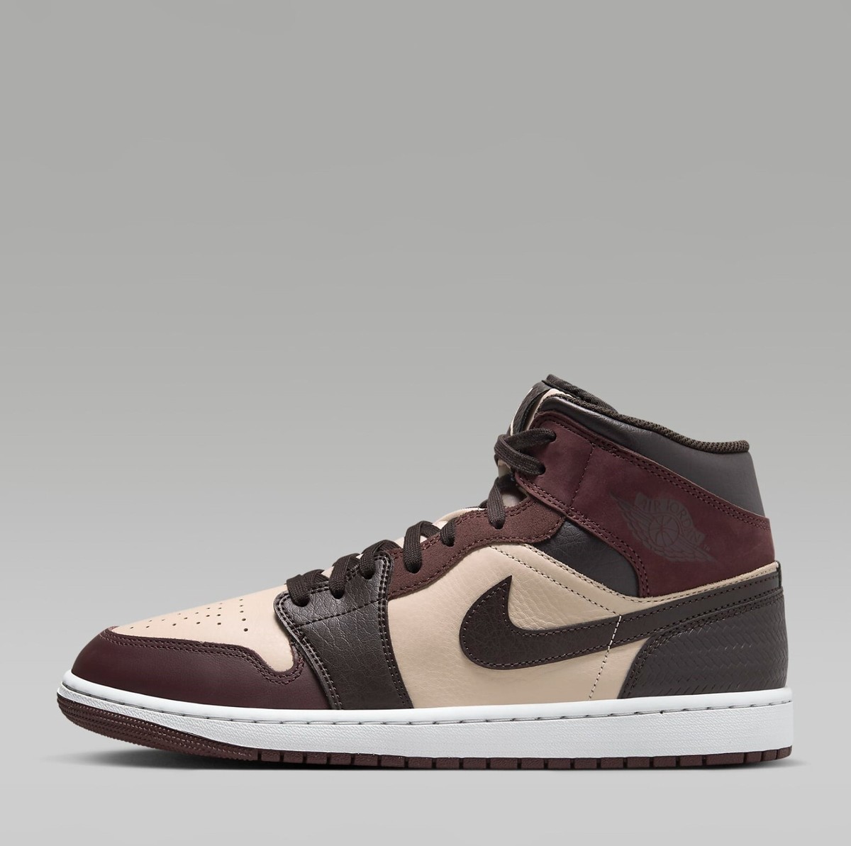 Air Jordan 1 Mid SE Men's Shoes ★ FZ4359-200 Nike Air Jordan 1 Mid SE Shoes Paris Velvet Brown FZ4359-200