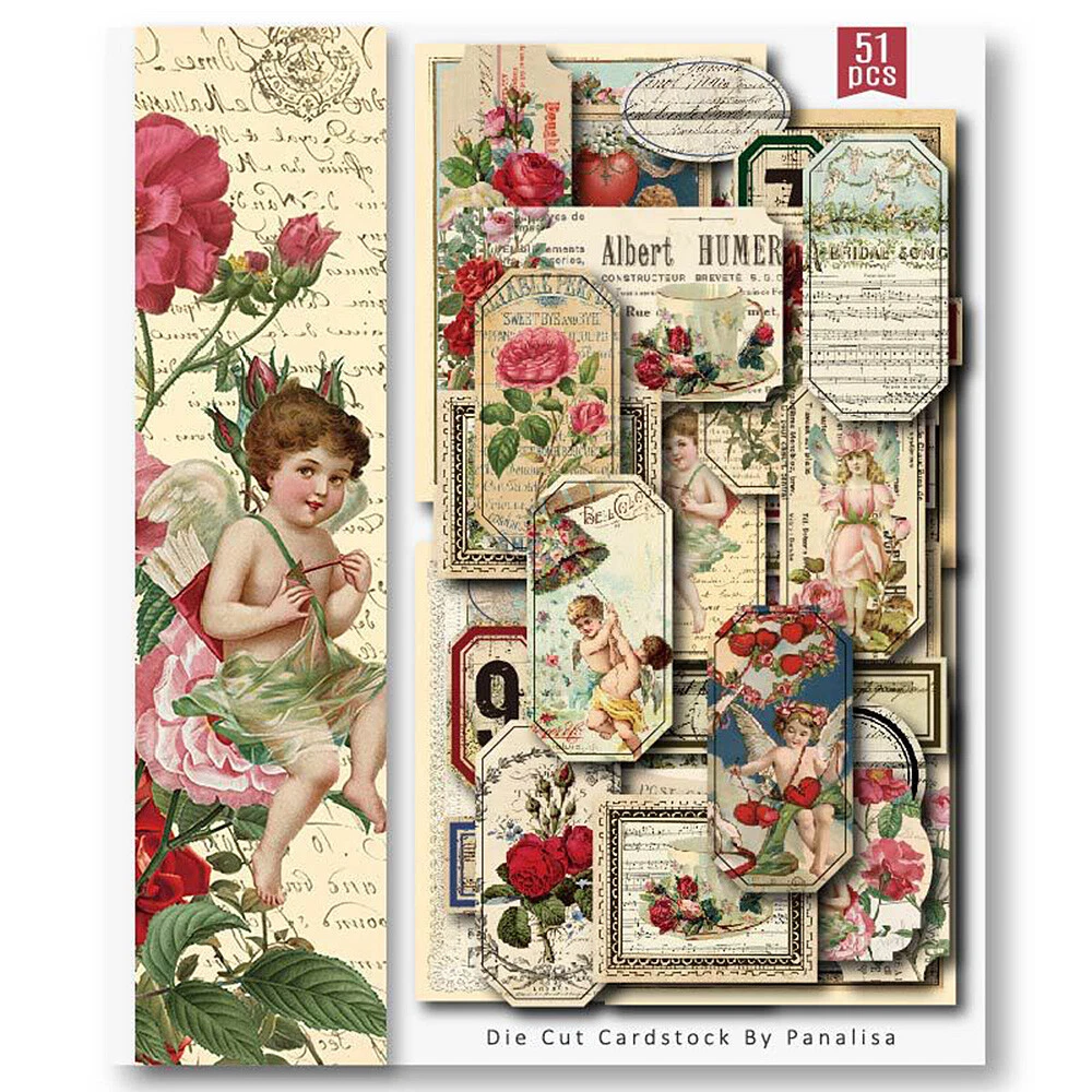 12 Inch Vintage Flowers Baby Cardstock Scrapbooking DIY Craft.