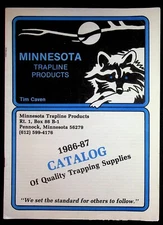 Minnesota Trapline Products 1986-1987 Catalog Hunting Traps Bait Lures Tim Caven