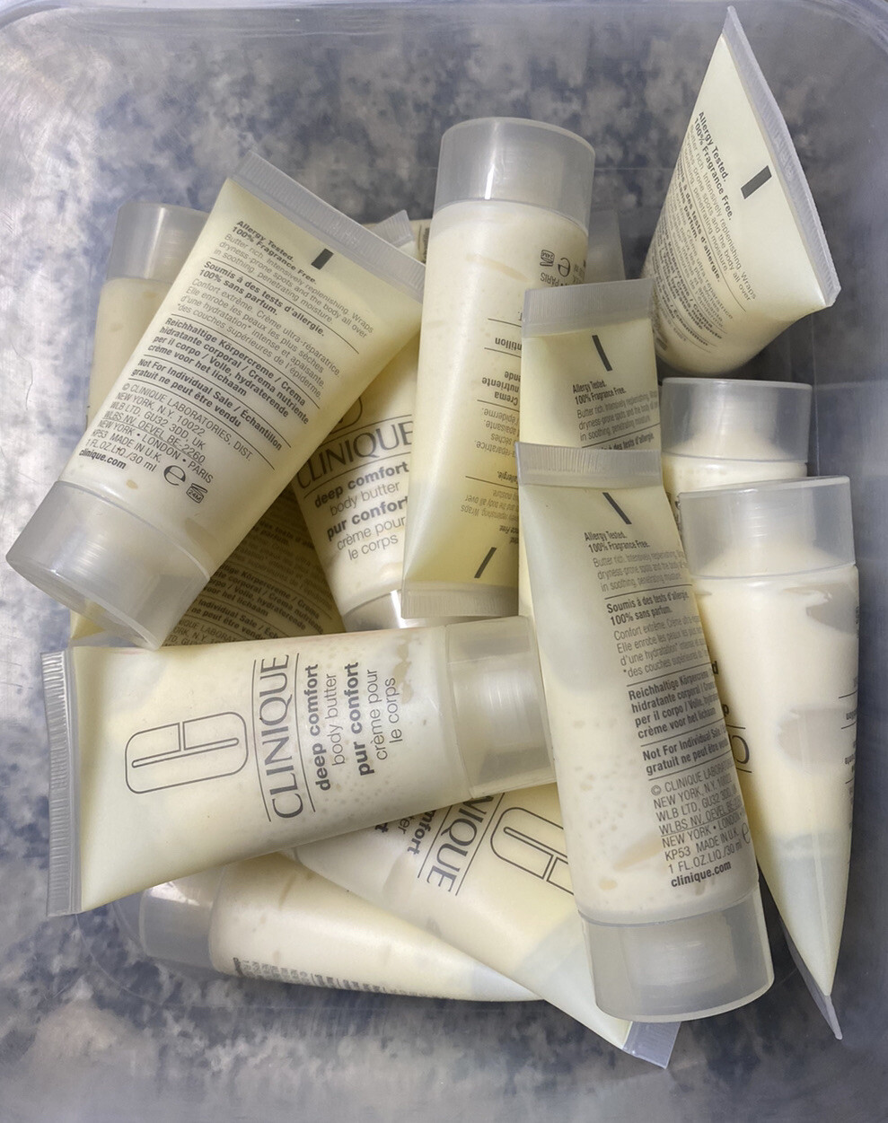 Clinique Deep Comfort Body Butter 1oz/30mL Travel Size NEW Lot Of 15