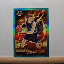 2021-22 Bowman University Basketball Joey Baker Heat Check Aqua Foil 006/150