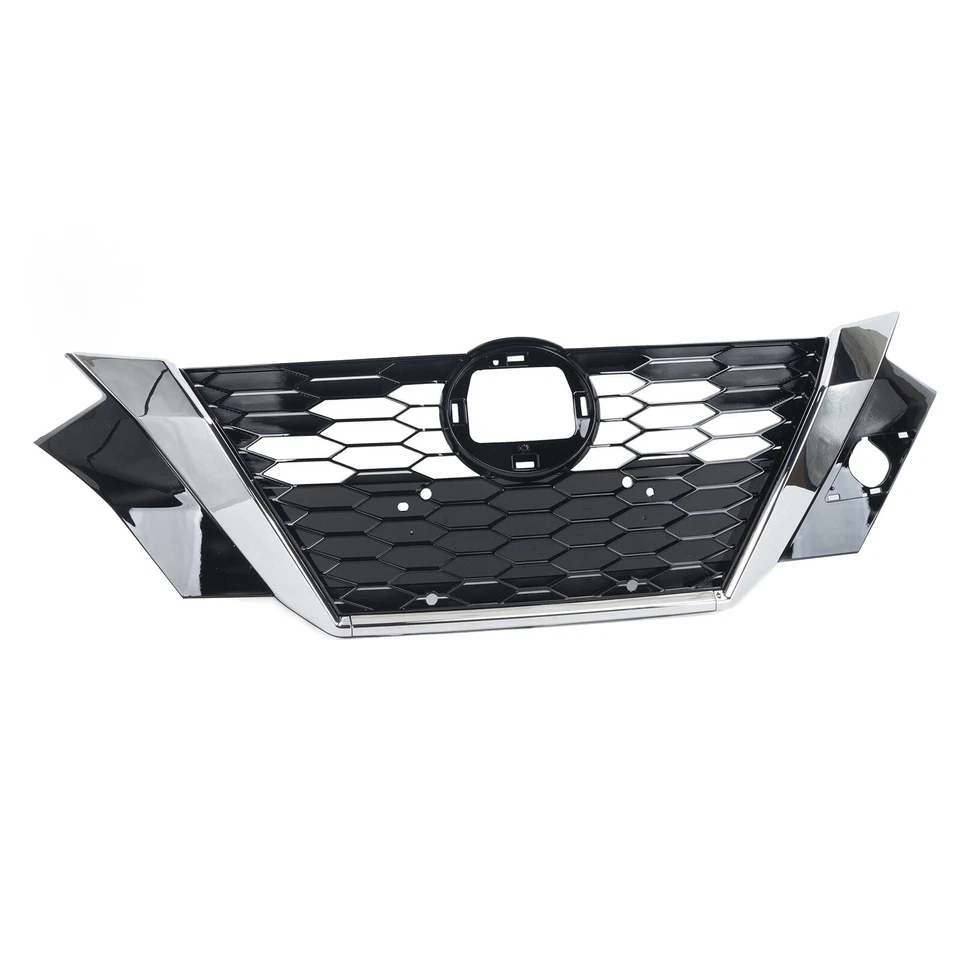 Fit For 2020-2021 Nissan Sentra Front Bumper Upper Grille Grill Black ＆ Chrome Foto 3 de 4