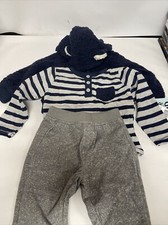 Boys LITTLE LAD Hooded Sherpa 3-PC Outfit Set! Size 12 Months Super Cute:)!