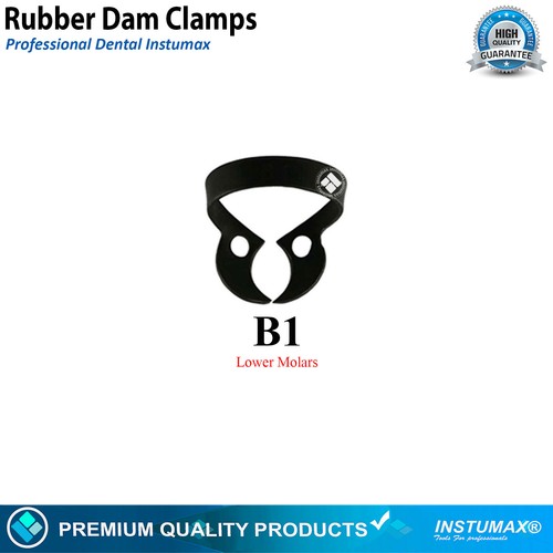 Dental Clamps Hygienic Brinker Rubber Dam Tissue Molar Tissue Retractor Set Of 6 - Picture 3 of 9