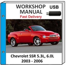 CHEVROLET SSR 2003 2004 2005 2006 SERVICE REPAIR WORKSHOP MANUAL USB