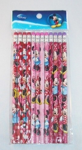 Disney Minnie Mouse Wooded Pencil Child Birthday School Party Favors Bag Fillers - Picture 7 of 24