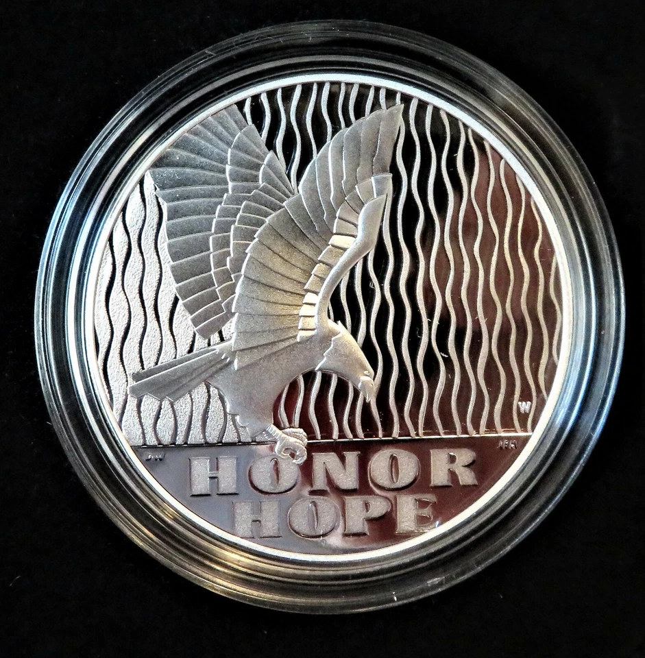 2011-P  9-11-2001 National Medal Proof 1oz.Silver Commemorative *NEVER FORGET* - Image 3 of 3