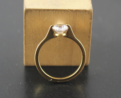 60pcs Lady Jewellery Job Lots Clear Cubic Zirconia Gold Plated Wholesale Rings - Picture 5 of 7