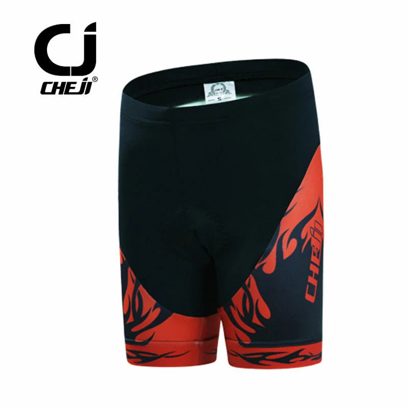 Conjunto acolchoado de jersey e shorts de ciclismo infantil CHEJI iEyes meninas meninos - Imagem 4 de 4