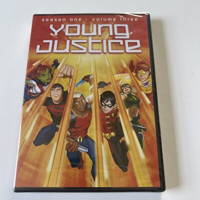 Young Justice: Season 1, Volume Three DVD Sealed Nice 883929177523