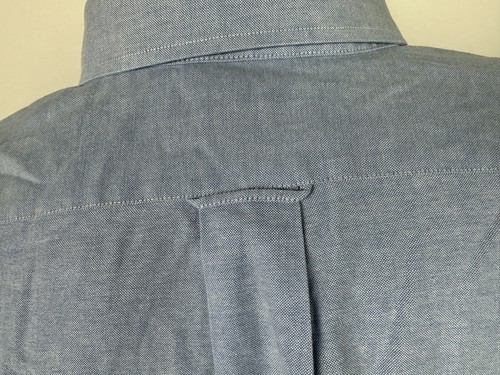 Vintage 90s Croft Barrow Dress Shirt Men 2XL Wrinkle Resistant Long Sleeve Blue - Picture 11 of 16