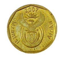 Coin, South Africa, 10 Cents, 2007, Bronze Plated Steel Kayihan coins T26