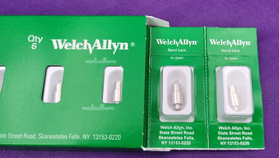 Welch Allyn 06500-U Halogen Lamp, BOX OF 6 Bulbs - NEW IN BOX - Image 4 of 4