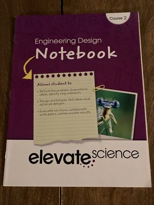 Pearson Elevate Science (2019), Course 2, Engineering Design Notebook, NEW (473)
